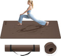 Large Yoga Mat, 72"x40"x0.4"Thick, Extra Wide Exercise Mat, Oversized Non Slip Workout Mat with Strap for Yoga, Pilates, Fitness, Home Gym Studio