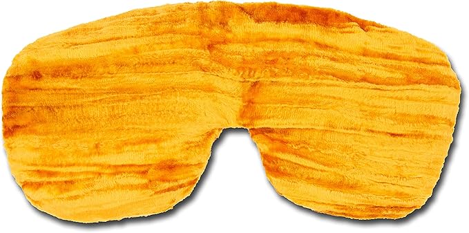 Luxe Handmade Blackout Sleep Eye Mask - Adjustable Strap - Unscented - Yellow - TEM-YW