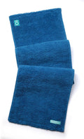 FACESOFT Eco Friendly Gym Towel Accessories for Working Out - Soft & Absorbent Cotton Exercise Towel - No Synthetic Microfibers or Plastics - Sweat Towel for Gym, Fitness, Sports, Yoga - Blue - 1 Pc