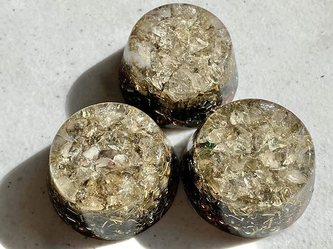Citrine Orgone Generator Energy Accumulator 528Hz/7.83Hz/Advance Harmonics Many Beautiful Ingredients and Colors! (Citrine)