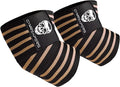 Gymreapers Weightlifting Elbow Wraps (1 Pair) - Flexible 40'' Elbow Compression Strap & Joint Support Brace - for Bench Press, Powerlifting, and Pressing