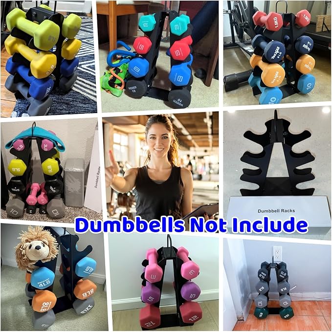 Weight Rack for Dumbbells,A-Frame Dumbbell Rack Stand Only, Alloy Steel Dumbbells Storage Rack with Handle for Home Gyms Workout (Dumbbells not include)