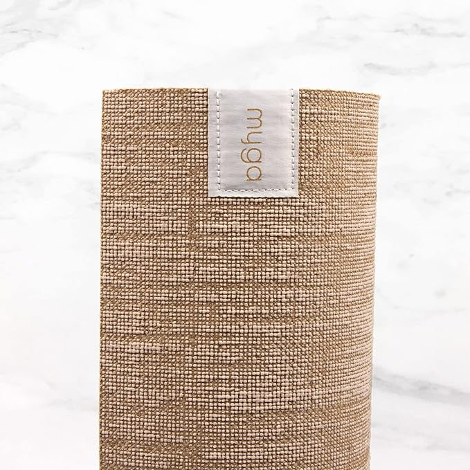 Myga Jute Yoga Mat, High Performance Vegan Floor Exercise Mat, Eco Friendly Biodegradable Yoga Mat with PVC Backing,72" x 24", 0.2" Thickness