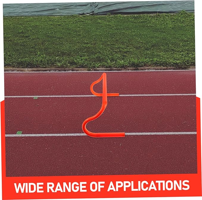 Durable Agility Hurdles for Football Training Weatherproof Convenient Detachable Design for Athletes and Improve Speed and Jumping Skills Orange