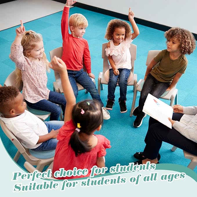 Libima 4 Pcs Wiggle Seat Inflated Wobble Cushion for Sensory Kid 13 Inches Balance Disc Flexible Seating for Classroom Sensory Pad for Chair Wiggle Cushion