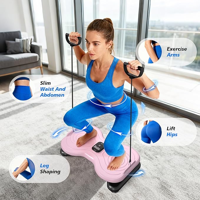 2025 New Waist Twister Machine Exercise,Waist Twister Fitness Tool with LCD Display& Resistance Bands for Core Exercise,300LB Home Gym Equipment for Slim Waist & Belly Fat
