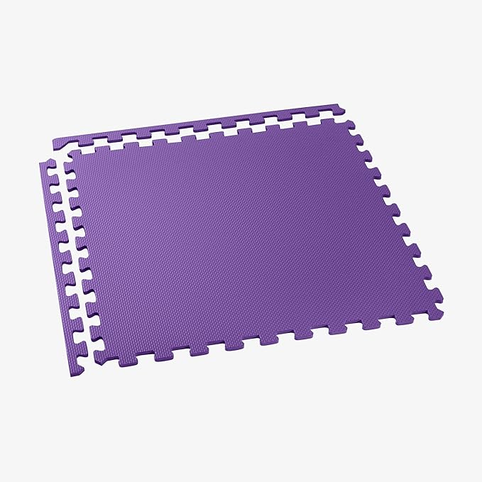 We Sell Mats 3/8" Thick Multipurpose EVA Foam Exercise Floor Mat, Interlocking Tiles, Anti-Fatigue for Home or Gym