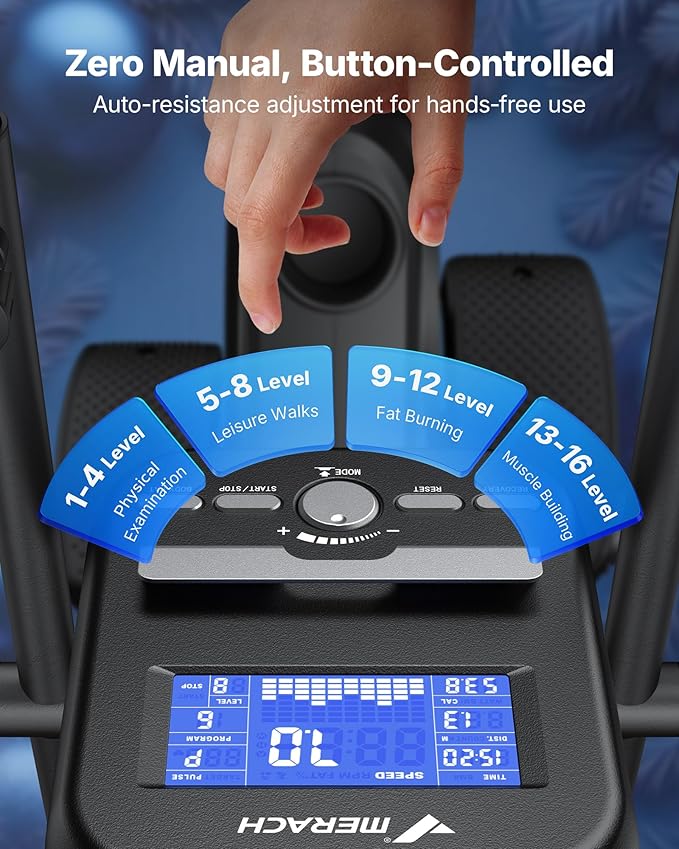 MERACH Recumbent Exercise Bikes for home, Light Commercial High-end Recumbent Bike for Seniors Adults, Magnetic Recumbent Exercise Bike with Smart Bluetooth and Exclusive App, LCD, Heart Rate Handle