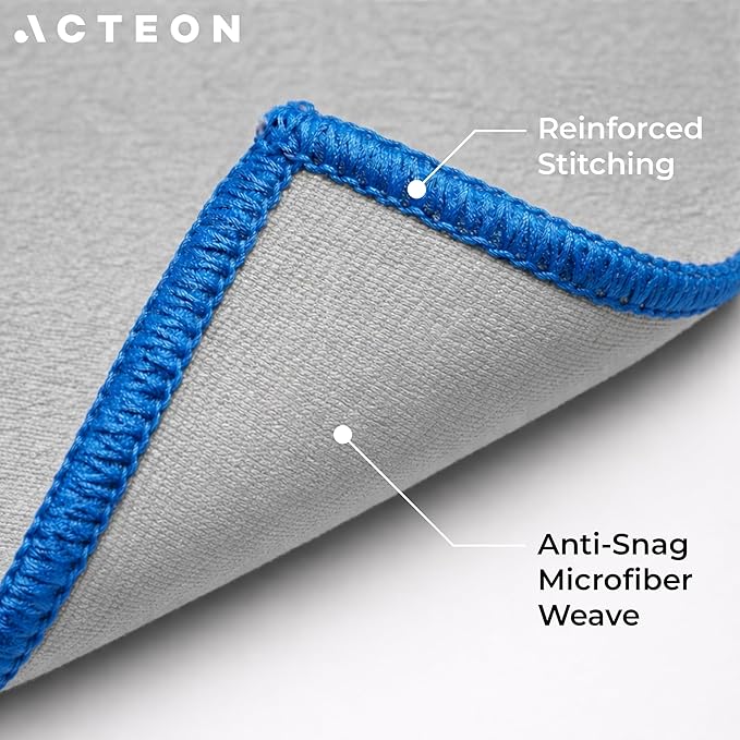 Acteon Microfiber Gym Towels 5 Pack, Quick Dry Silver ION Odor-Free Sweat Towel, Super Absorbent Fast Drying for Men & Women, Workout, Yoga, Running, Hiking, Travel – 16x30.5 Inch