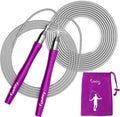 Jump Rope, High Speed Weighted Jump Rope - Premium Quality Tangle-Free - Self-Locking Screw-Free Design - Jump Ropes for Fitness - Skipping Rope for Workout Fitness, Crossfit & Home Exercises