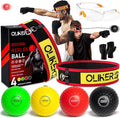 Boxing Reflex Ball for Adults and Kids, 4 Levels Boxing Ball with Adjustable Headbands, Perfect for Reaction, Agility, Punching Speed, Fight Skill and Hand Eye Coordination Training
