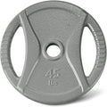 Amazon Basics 2-Inch Olympic Cast Iron Grip Weight Plates