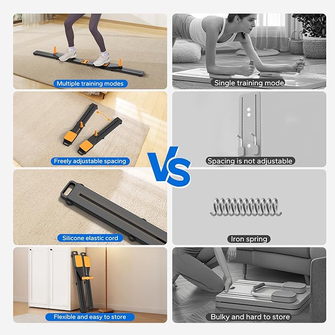 MERACH Pilates Board, Multifunctional Abdominal Plate, Detachable Ab Trainer Machine with Anti-Slip and Quiet Design, Portable Pilates Reformer for Core Workouts, Home Gym Equipment for Women