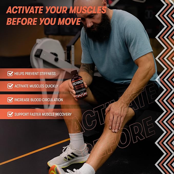Activating Muscle Rub Oil Pre-Activity – 4oz Oil w/Cayenne, Black Pepper, Arnica, Comfrey & Oils for Muscle Activation, Helps Boost Circulation & Recovery – for Athletes & Active Lifestyles