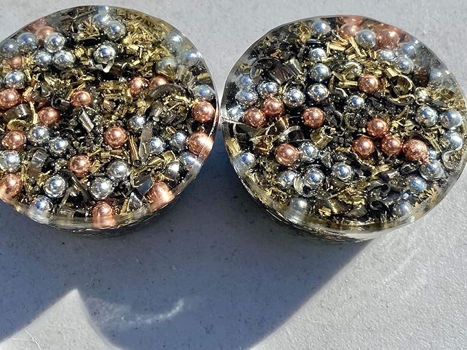 Calcite Green Orgone Generator Energy Accumulator 528Hz/7.83Hz/Advance Harmonics Many Beautiful Ingredients and Colors!! (Calcite Green)
