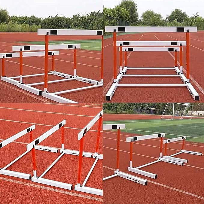 Athletics Hurdles, Height Adjustable Sports Training Hurdle Professional Athlete/Coach Practice Speed Hurdles (65cm)