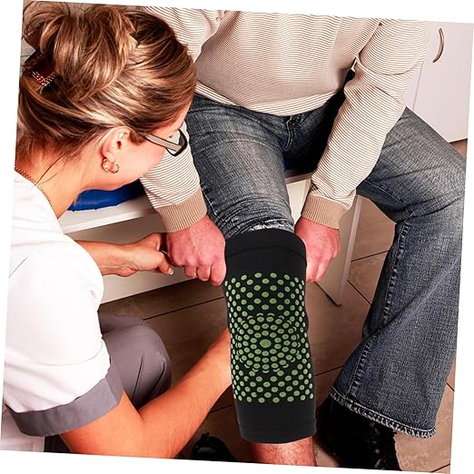 Thermal Knee Sleeves 4PCS Set Self-Heating Protective Knee Wraps for Cold Weather Breathable Joint Support for Seniors and Cyclists