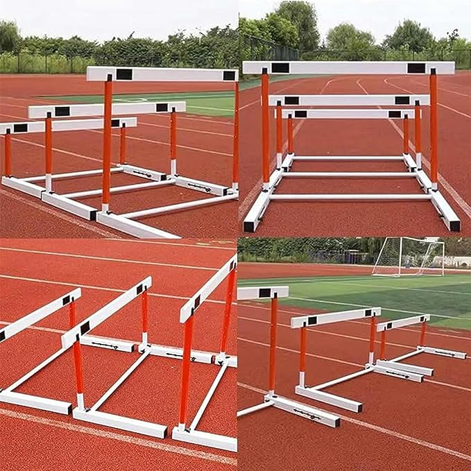 Athletics Hurdles, Height Adjustable Sports Training Hurdle Professional Athlete/Coach Practice Speed Hurdles (65cm)