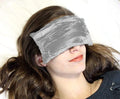 Handmade Luxe Serenity Eye Pillow - All-Natural Flaxseed - Unscented – Weighted Eye Mask for Yoga, Meditation, Hot & Cold Therapy - Silver - TEP-SV