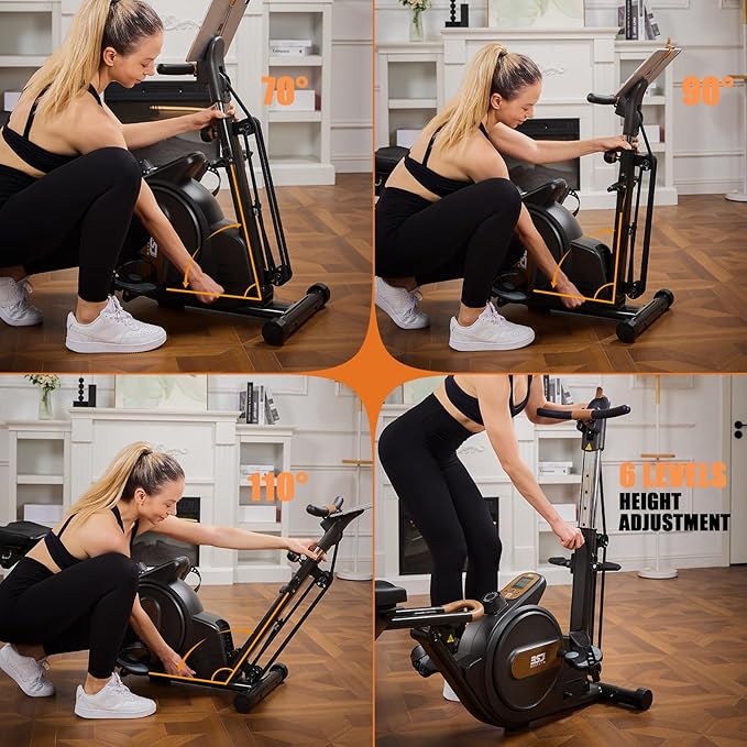 Rowing Machines for Home, 3 in 1 Rower Max 350 LBS, 8-Level Magnetic Resistance Rowing Machines for Home Foldable, Full-Body Workout Compact Rowing Machine with APP Support for Gym Exercise