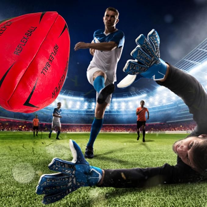 Goalkeeper Reflex Training Ball – Prisma Irregular Shape Soccer Goalie Reaction Ball for Reflex, Agility, Hand-Eye Coordination & Keeper Drills – Durable Bounce Trainer