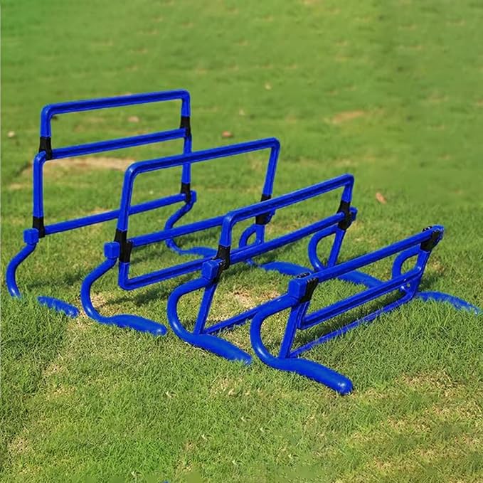 5 Pack Height Adjustable Agility Hurdles for Soccer, Outdoor Sports and Foot Exercises
