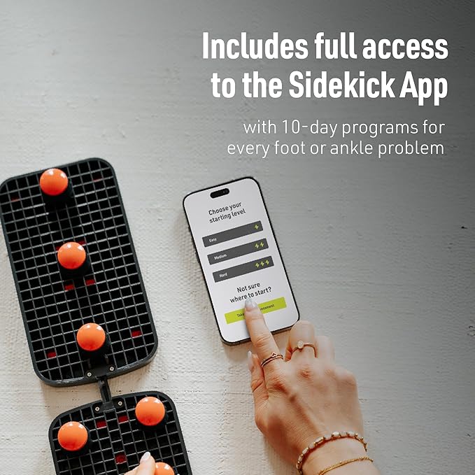 SIDEKICK AxisBoard Pro Balance Board for Foot & Ankle Rehab | Physical Therapy Training System for Ankle Sprains, Achilles Pain & Plantar Fasciitis | Includes PT Guide + Sidekick App