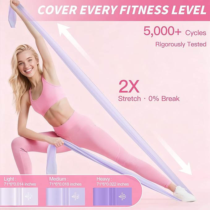 Pilates Kit, Home Pilates Workout Kit for Women, Pilates Equipment with 14.5" Pilates Ring and Ball, Resistance Bands, Ankle Weights, Sliders & Grip Socks Accessories for Starter Home Workouts