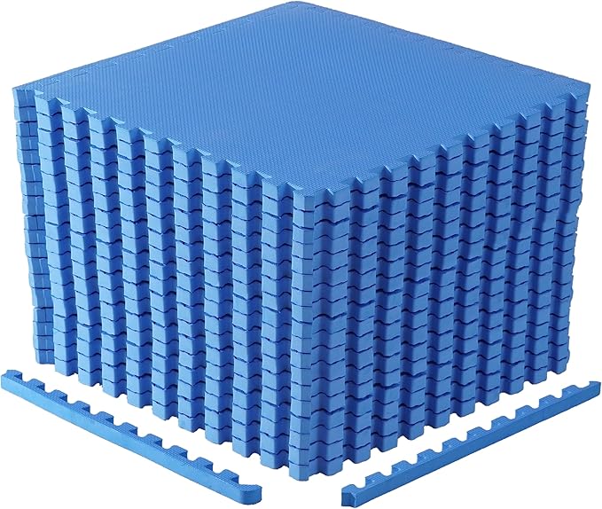 CAP Puzzle Exercise Mats | 1” Thick EVA Interlocking Foam Tiles for Home Gym Flooring | Multiple Options
