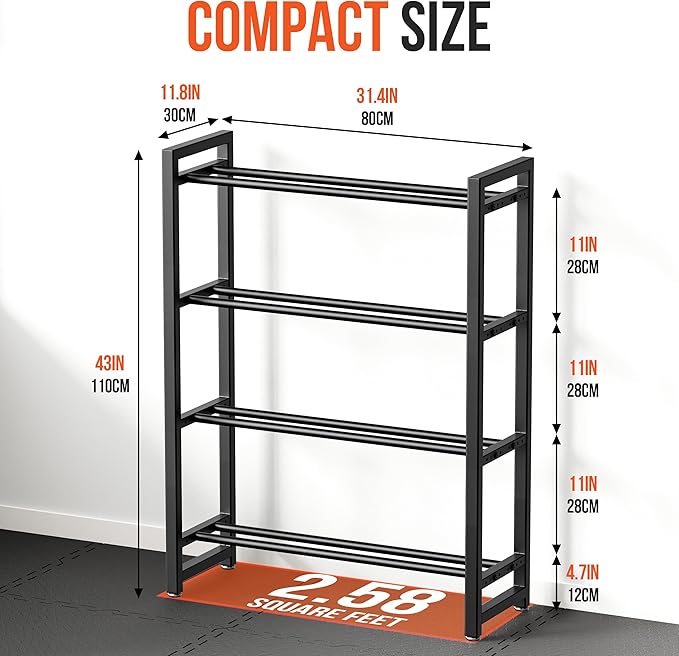 1100 lb | 4 Tier，390 lb | 3 Tier Dumbbell Rack, Weight Rack for Home Gym
