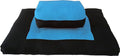 D&D Futon Furniture Zabuton Zafu Set, Yoga, Meditation Seat Cushions, Kneeling, Sitting, Supporting Exercise Pratice Zabuton & Zafu Cushions. (Turquoise)