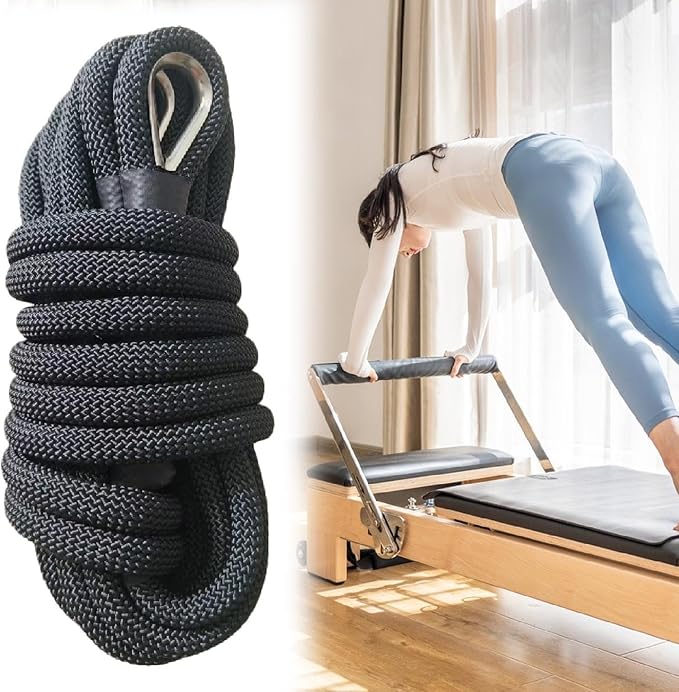 Yiju Pilates Reformer Pull Rope Part 260cm Length Attachment Hardware Band for Yoga Pilates Core Bed Accessories Balance Training