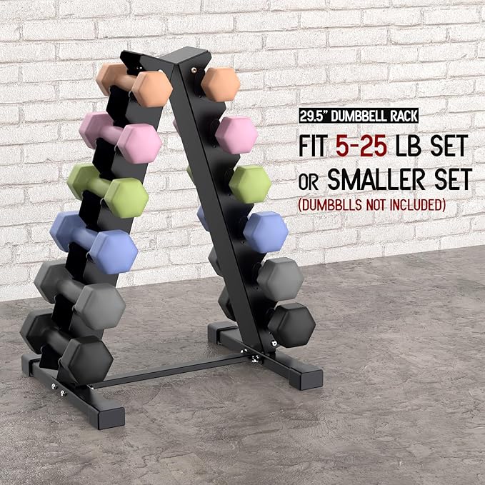 Dumbbell Rack Compact Weight Rack for Dumbbell, Kettlebell, Barbell, Heavy Duty Weight Storage Organizer