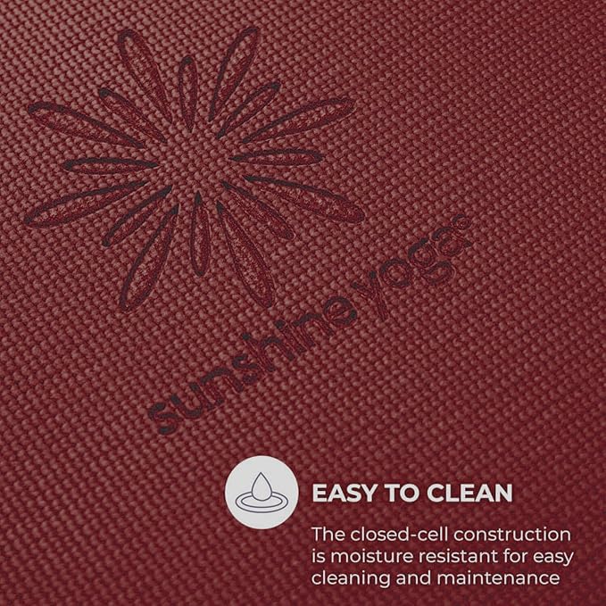 Sunshine Yoga Voyage Yoga Mat, 6 Pack, 72" x 24" Professional Studio and Gym Bulk Yoga Mats, 5mm Thick, Durable, Anti-Tear, Non Slip Fitness and Exercise Mats