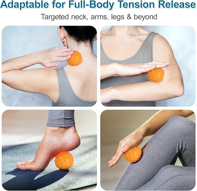 Atsuwell Acupressure Foot Massage Mat, 5-Zone Reflexology Mat with Dual Massage Ball Tracks, Portable Foot Pressure Point Pad for Stress Relief, Arch & Heel Pain, Home & Gym Use, 20.1'' x 17 ''