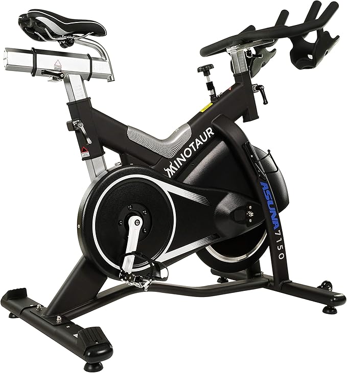 Sunny Health & Fitness Stationary Exercise Bike Machine w/ Adjustable Cushion Seat & Multi-Grip Handlebar, Indoor Cycling Equipment for Home Cardio Training, Optional Magnetic or Friction Resistance