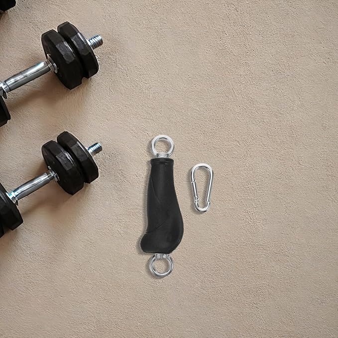 DECHOUS 2pcs Fitness Cable Machine Handles Pull Down Exercise Equipment Grips with Dual Loop Design for Strength Training Gym Accessories