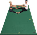 GXMMAT Large Yoga Mat 12'x6'/10'x6'/6'x8'(7mm), Extra Thick Workout Mats for Home Gym Flooring, Ultra Comfortable Non-Slip Quick Resilient Barefoot Wide Exercise Mat for Pilates, Stretching,Meditation