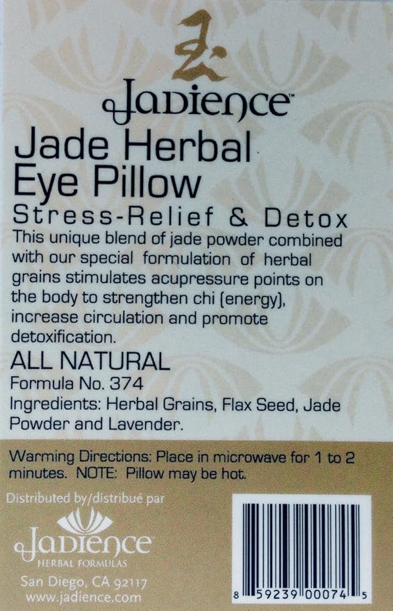 JADIENCE Lavender Eye Mask - GREEN: Soothing Eye Pillow for Stress & Tired Eyes! | Perfect Yoga Eye Bag | Best Eye Mask for Migraines