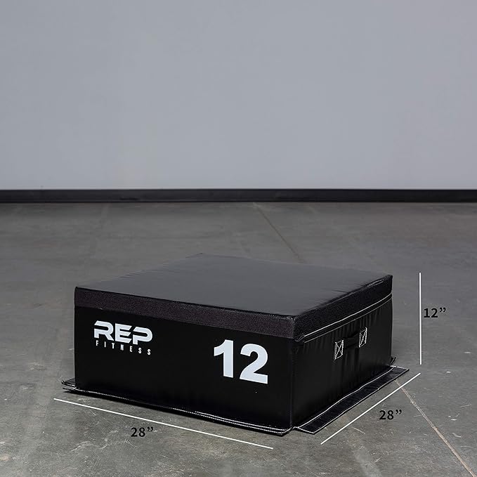 REP Fitness Stackable Soft Foam Plyo Box Set, Adjustable Plyometric Jump Box for Home Gym Workouts, Plyometric Jumping Platform for Exercise, Step Training, HIIT & CrossFit