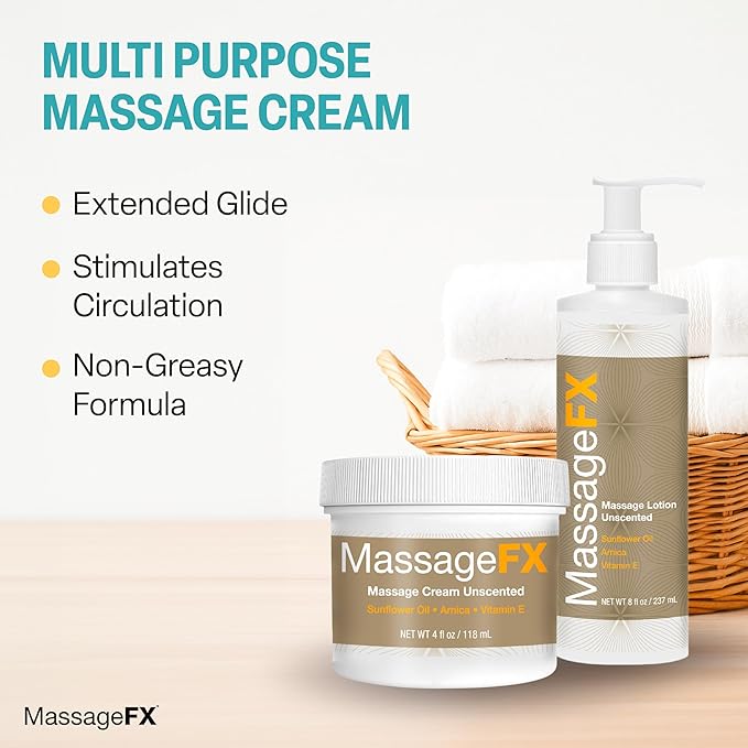 Massage Oil by Massage FX - 100% Pure Sweet Almond & Sunflower Seed Oil - Vitamin E - Ivy, Arnica & Aloe - Unscented - Perfect for a Full Body Massage, Maximum Friction - Paraben Free - 5 Gallons
