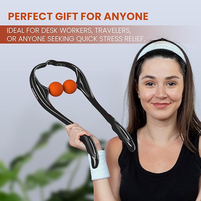 Gideon™ Neck and Shoulder Therapeutic Self-Massage Tool Dual Trigger Point Deep Tissue Massage