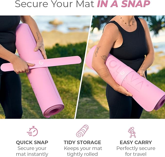 NOLAVA Yoga Mats & Complete Sets - TPE, Non-Slip - Includes Mat, Blocks, Strap, & More (6pc or 7pc Sets) - For Pilates, Yoga & Fitness