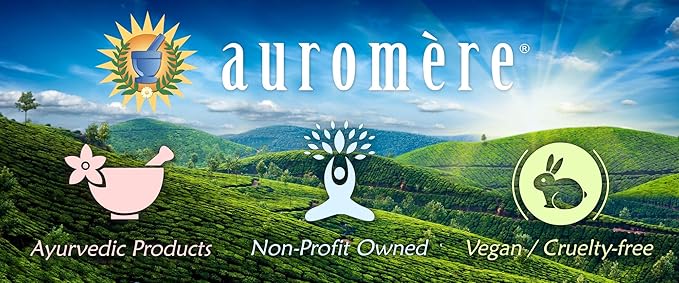 Auromere Ayurvedic Massage Oil - Vegan, Cruelty Free, Natural, Non GMO, with Cold-Pressed Sesame Oil Infused with 25 Herbal Extracts (4 fl oz), 1 Pack