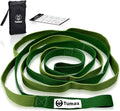 Tumaz Stretching Strap - 10 Loops & Non-Elastic Yoga Strap - Perfect Home Workout Stretch Strap for Physical Therapy, Yoga, Pilates, Flexibility