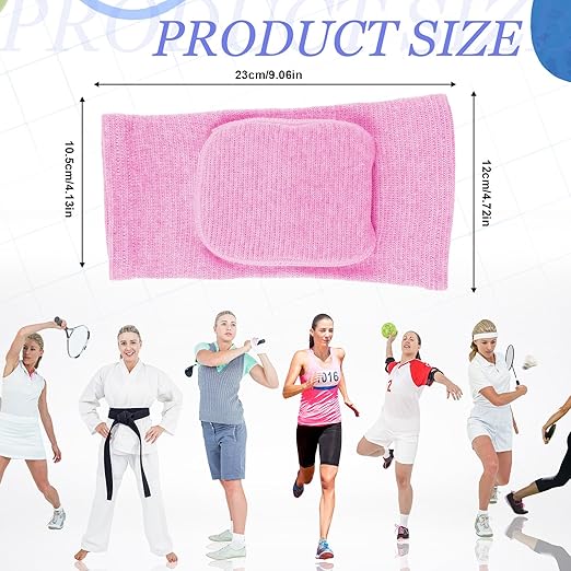 Compression Elbow Pads Arm Brace,Support Fitness Arm Protector Badminton Basketball Breathable Sleeve Wrap Soft Support Cushion for Men and Women(Pink)