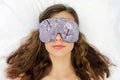 Opulence Weighted Yoga Eye Mask – Handmade Relaxation Pillow for Meditation & Savasana – Lavender Scented or Unscented, Flaxseed Filled, Satin & Velvet with Adjustable Strap