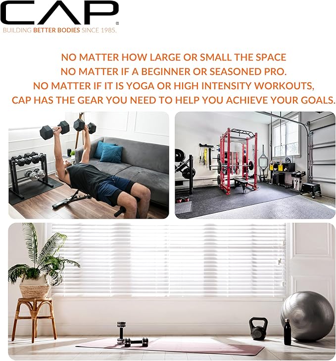 Cap Barbell Olympic Plate Tree Storage Rack, Multiple Colors