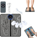 Ornaxis EMS Foot Massager Mat for Relaxes Muscles, Foot Plate Muscle Stimulator with Remote Control, 8 Massage Modes, 19 Intensity Levels, USB Rechargeable