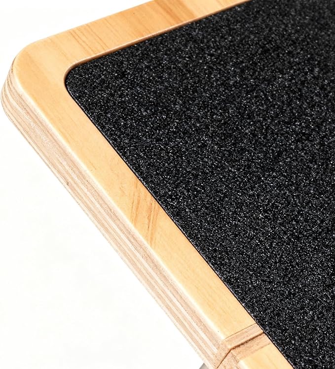 Slant Board for Calf Stretching - Wooden Pilates Incline Balance Wedge | Non-Slip Ankle Exercise Block, Adjustable Angle for Home or Gym Leg, Heel, and Ankle Stretching, for Daily Fitness, Reh